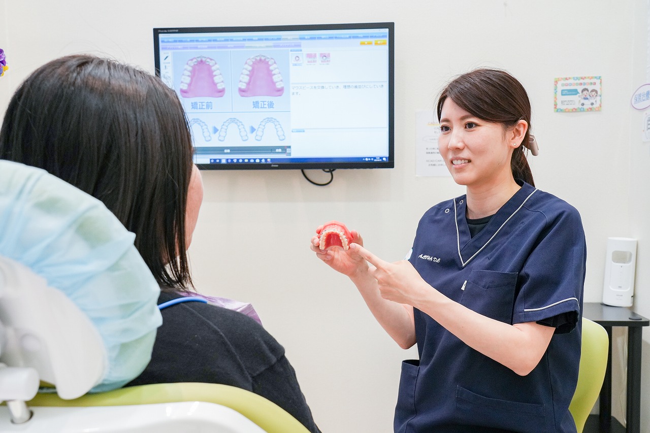 ワイヤーによる矯正治療にも対応